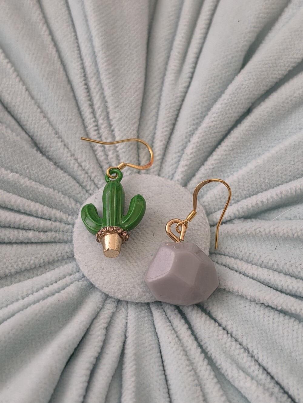 Cactus and Rock Earrings 🌵🪨